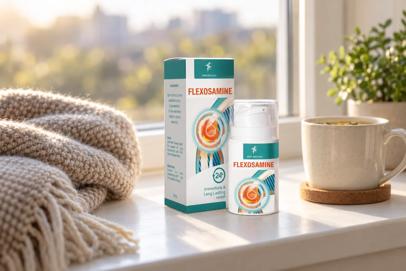 Flexosamine — el envase en el día a día