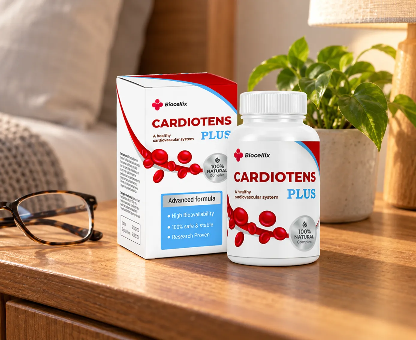 Cardiotens Plus — el envase en el día a día