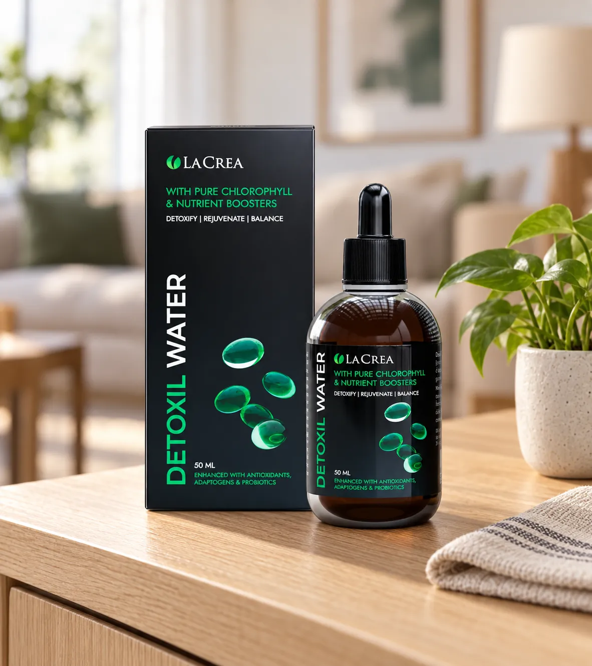 Detoxil Water Parasites — el envase en el día a día